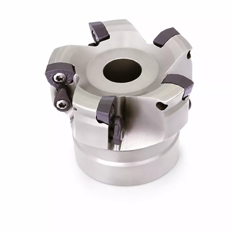 Hochvorschubfräser Ø 63 mm mit 4 Schneiden, A=22, WP08, Kr=11°, IKZ von ZCC Cutting Tools