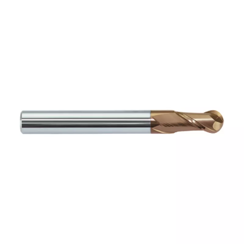 HM-2B-R1.0 KMG555 Kugelfräser mit Radius 1.0 mm, 2 Schneiden, Schaft HA, beschichtet
