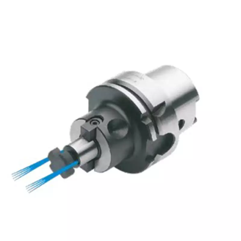 Quernut-Aufsteckfräserdorne DIN 6357 mit vergrößerter Anlagefläche und Kühlkanalbohrungen an der Stirnseite HSK-A