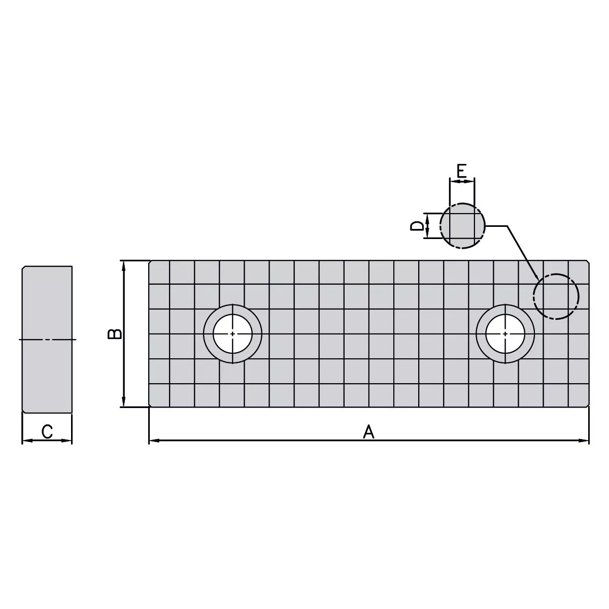 Geriffelte Backen (Paar) für AVQ-100 | AVL-100