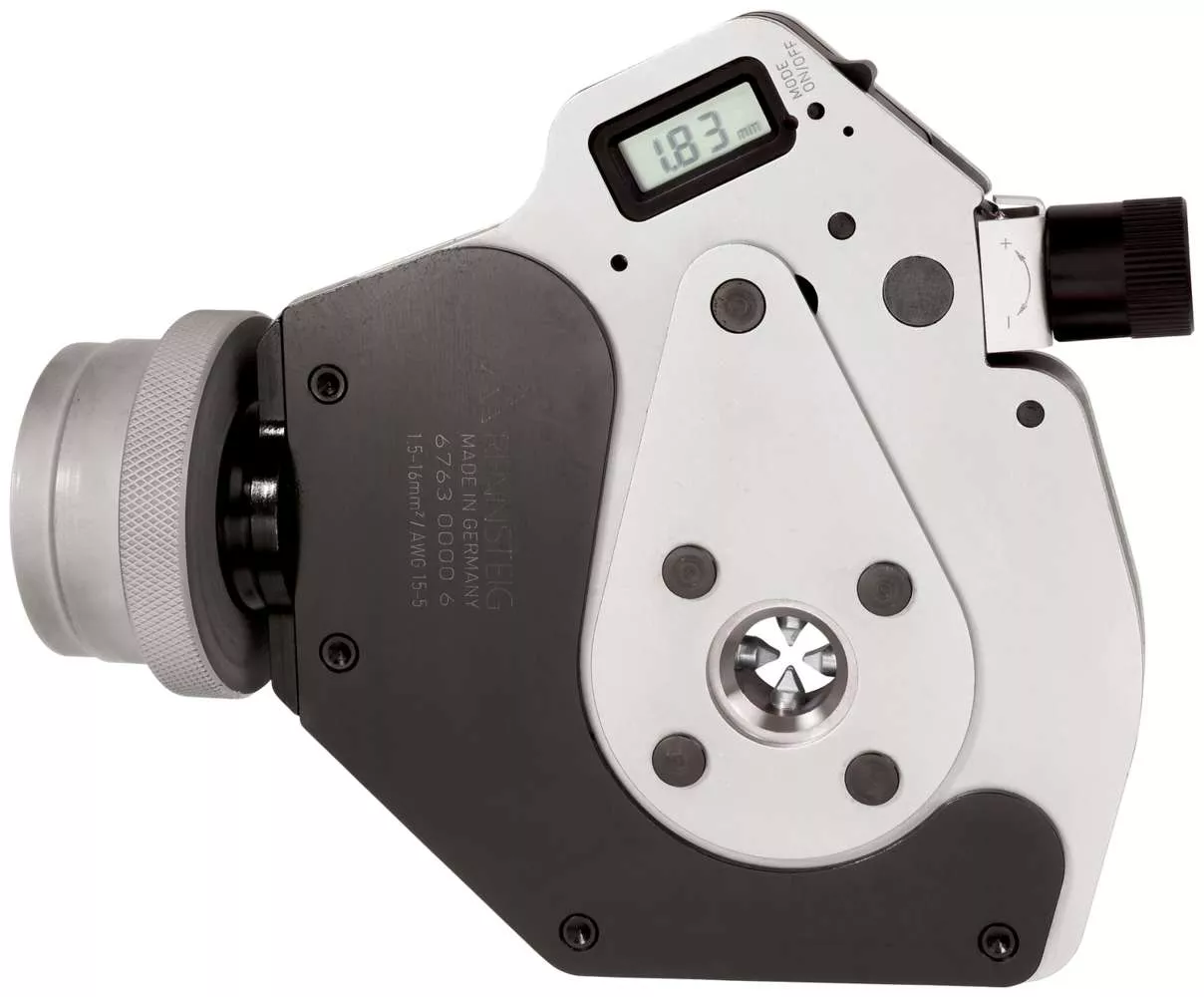 Crimpeinheit mit Durchlass 15 mm, 1,5 - 16,0 mm² / AWG 16 – 6