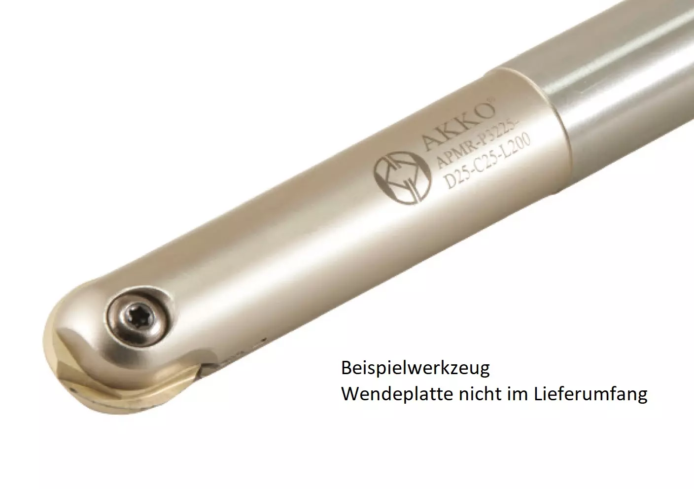 AKKO-Kugelkopierfräser für Wendeplatten, ø 20 mm, kompatibel mit Walter P3220 und LMT/Kieninger WPR 20 Schaft-ø 20, ohne Innenkühlung AKKO-Kugelkopierfräser für Wendeplatten, ø 20 mm, kompatibel mit Walter P3220 und LMT/Kieninger WPR 20 Schaft-ø 20, ohne Innenkühlung