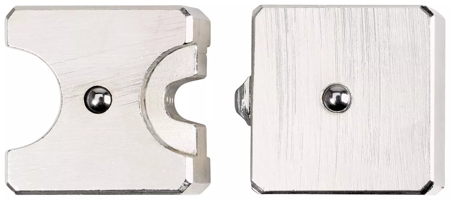 Doppel-Matrize für Quetschkabelschuhe ohne Isolation, drehbar, Pressbreite 9 mm, Cu+Al 6/50 mm²