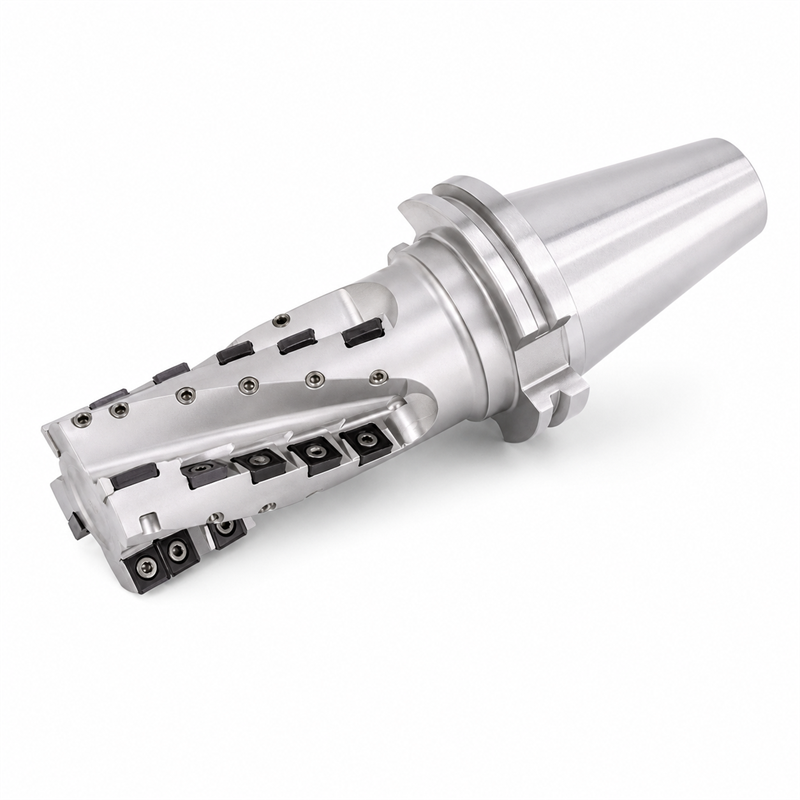 Igelfräser Monoblock Ø 63x104 mm mit 4 Zähnen, SP12, BT50 JISB6339 von ZCC Cutting Tools