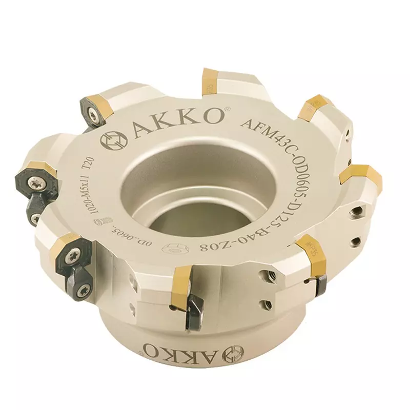 AKKO-Planmesserkopf ø 100 mm, 43° Anstellwinkel, kompatibel mit Walter OD.. 0605.. Schaft-Ausführung ø 32 mm (Typ A), mit Innenkühlung, Z=7 AKKO-Planmesserkopf ø 100 mm, 43° Anstellwinkel, kompatibel mit Walter OD.. 0605.. Schaft-Ausführung ø 32 mm (Typ A), mit Innenkühlung, Z=7