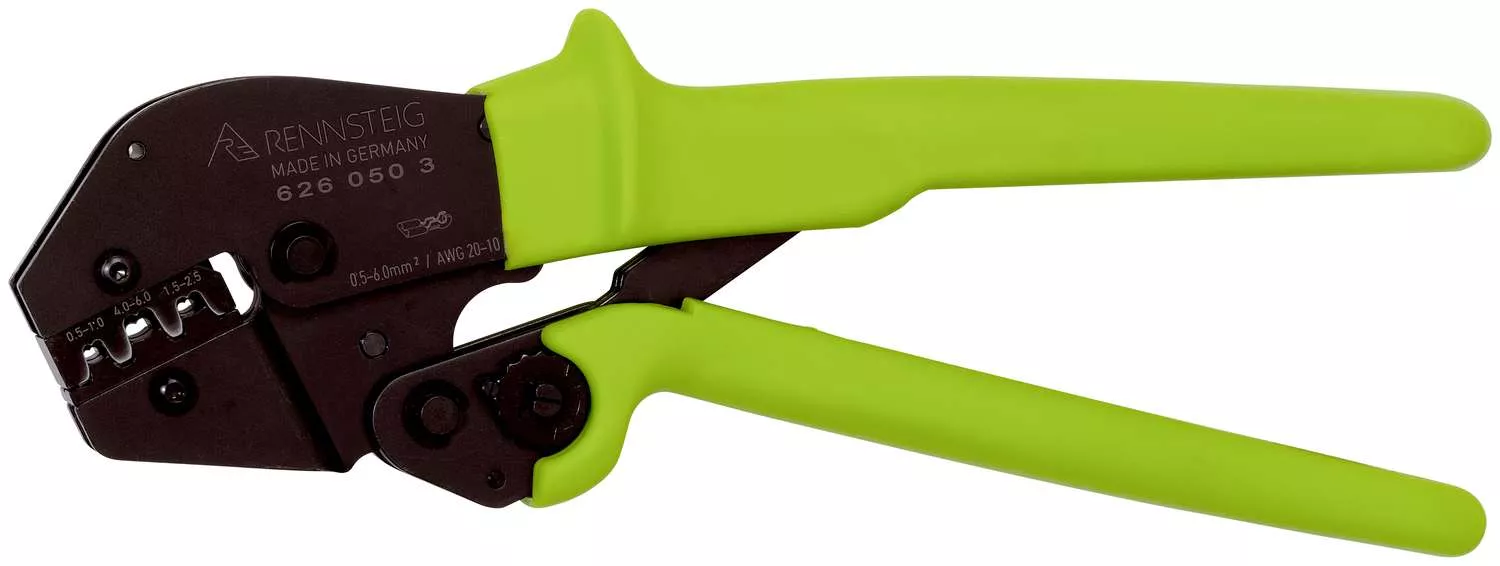 Crimpzange PEW 16 für unisolierte Flachsteckverbinder 0,5 / 6,0 mm²