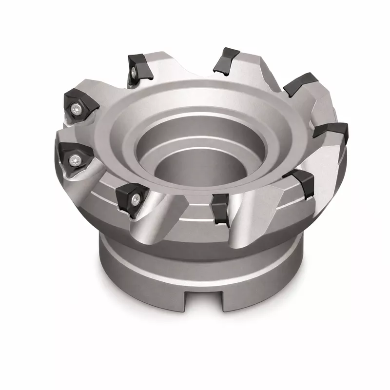 Eckfräser FMP12-250-C60-WN08-14 mit Durchmesser 250 mm, 14 Schneiden, 60° Schneidenwinkel und 90° Ecken