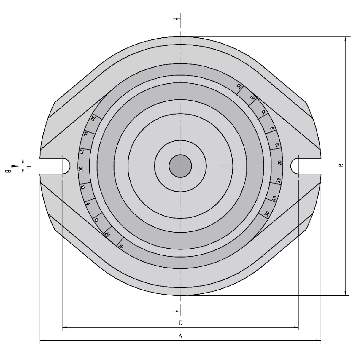 Drehplatte für Maschinenschraubstock HP-40