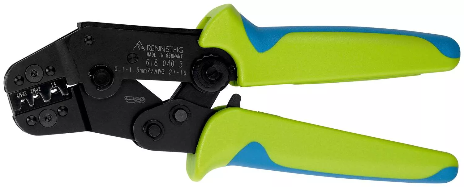 Crimpzange PEW 8 für unisolierte Flachsteckverbinder 0,25 - 1,5 mm²