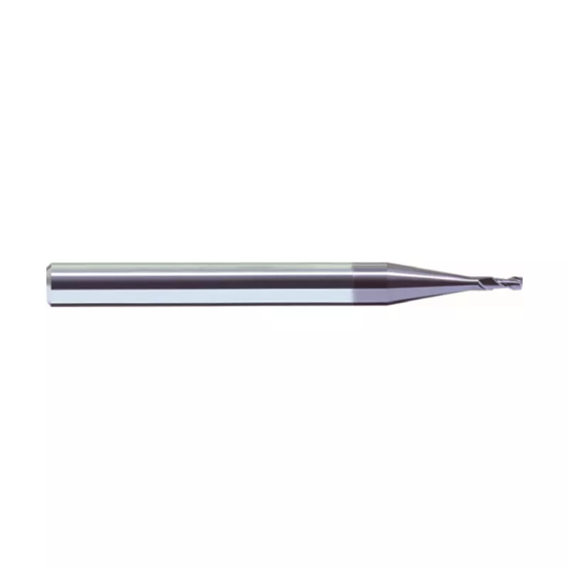 VHM-Fräser GM-2ES-D0.4 KMG303 mit 0.4 mm Durchmesser, 2 Zähnen und beschichtetem Schaft HA