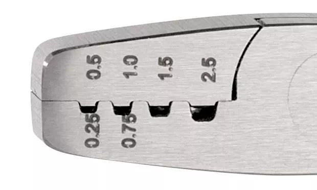 Aderendhülsencrimpzange PE 7.1 für 0,25 - 2,5 mm², poliert