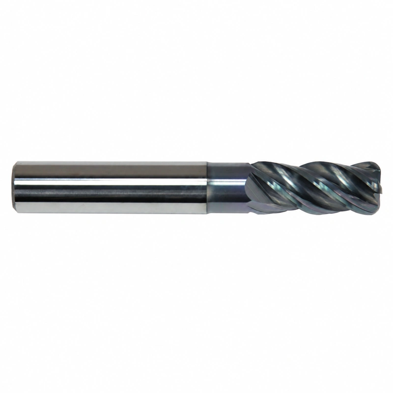 HPC-Fräser Ø 20.0 mm mit R=2.0, 4 Zähnen, Hartmetallschaft, beschichtet