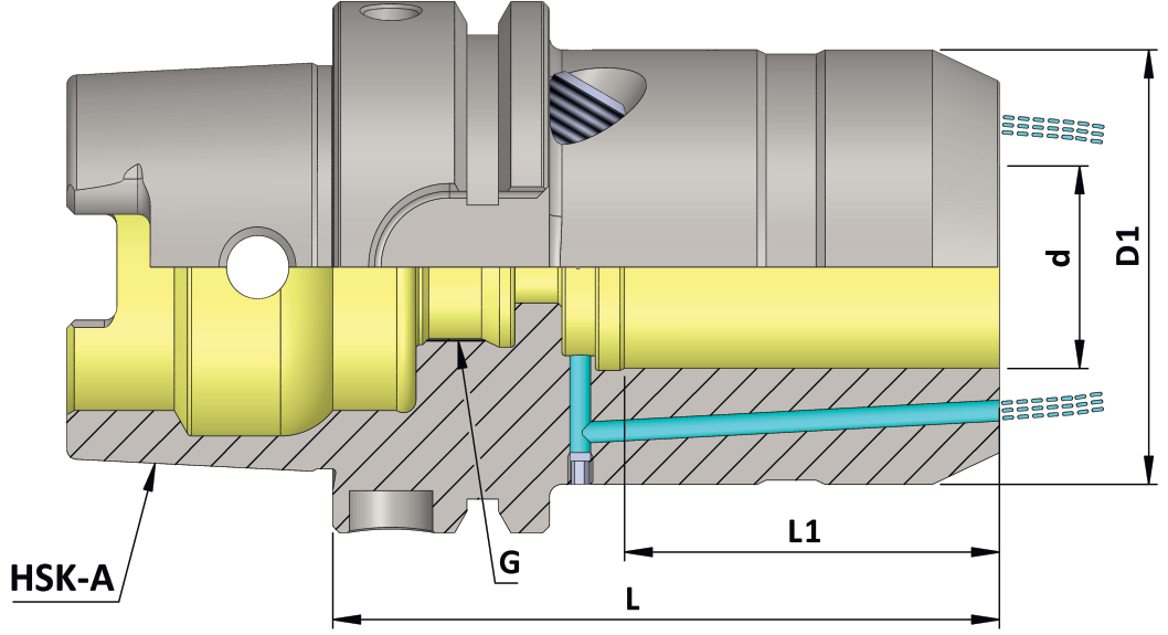 HSK -A 63 (DIN 69893-1) Hydrodehnspannfutter KKB