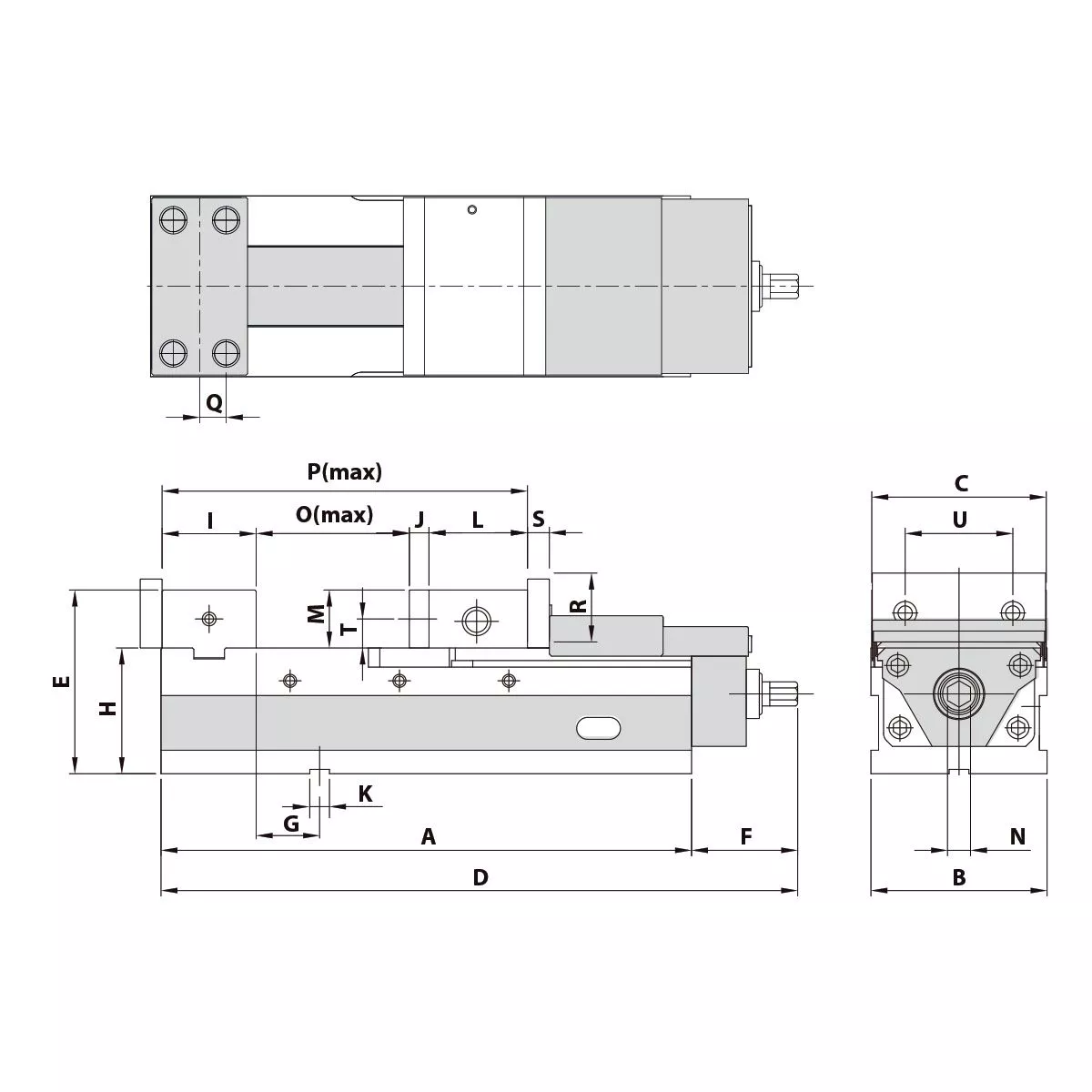 Präzisionsschraubstock AVL-125G/HV mechanisch