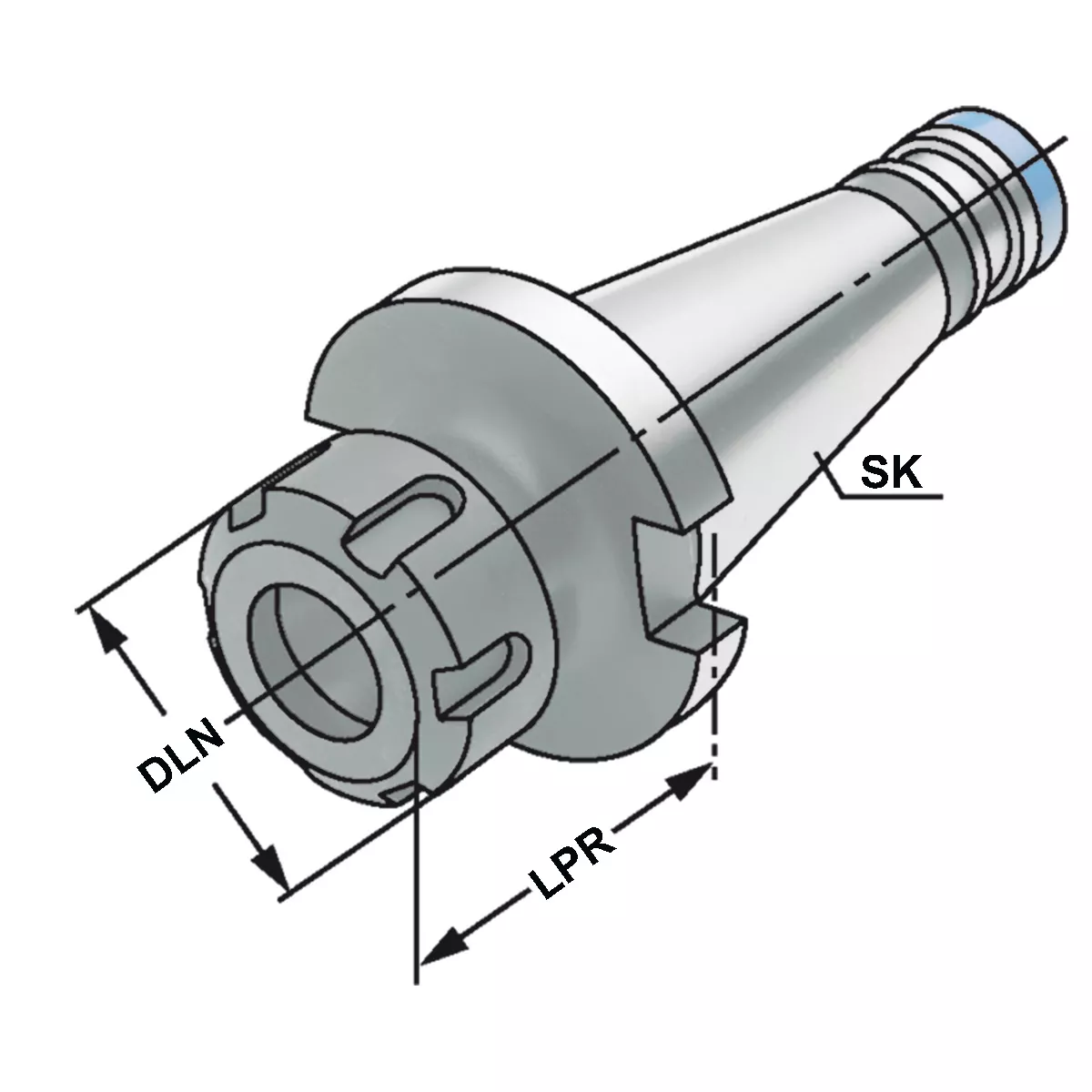 ER-Spannzangenfutter SK 30 - 2/20 - 50 | ER32