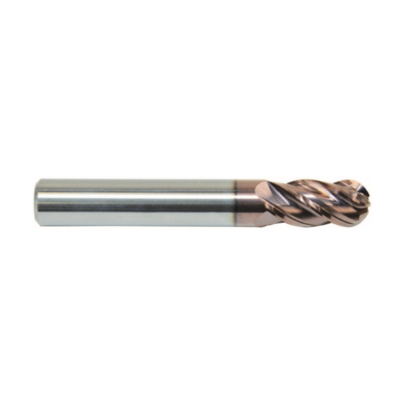 Kugelfräser TM-4BL-R3.0 KMS405 von ZCC Cutting Tools mit R=3.0, Z=4, Schaft HA, beschichtet