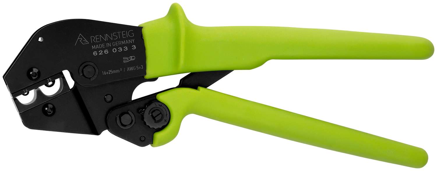 Crimpzange PEW 16 für unisolierte Verbinder und Stoßverbinder 16,0 / 25,0 mm² Crimpzange PEW 16 für unisolierte Verbinder und Stoßverbinder 16,0 / 25,0 mm²