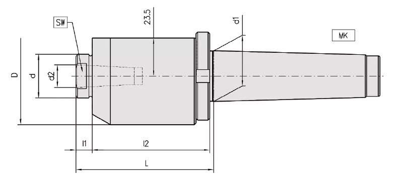 Mitlaufende Präzisions-Drehbankspitze Typ 945 TR - Serie 905 