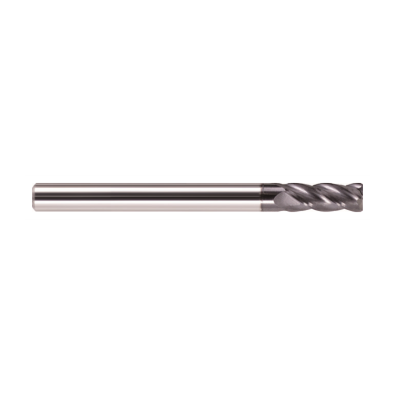 VHM-Fräser PM-4RL-D12.0-R2.0 mit Durchmesser 12 mm, 4 Schneiden und Radius 2 mm, beschichtet.