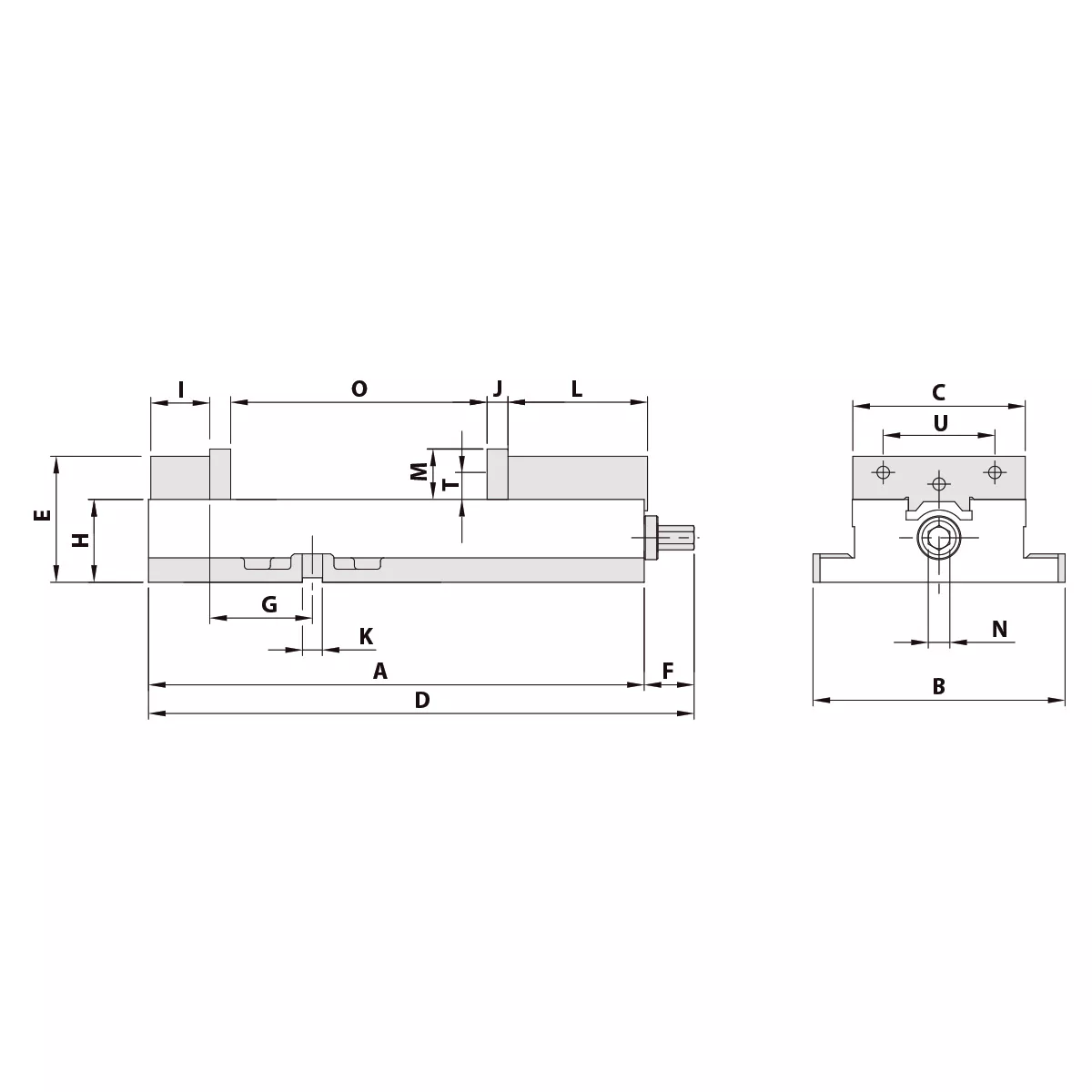 Präzisionsschraubstock ATD-460 mechanisch