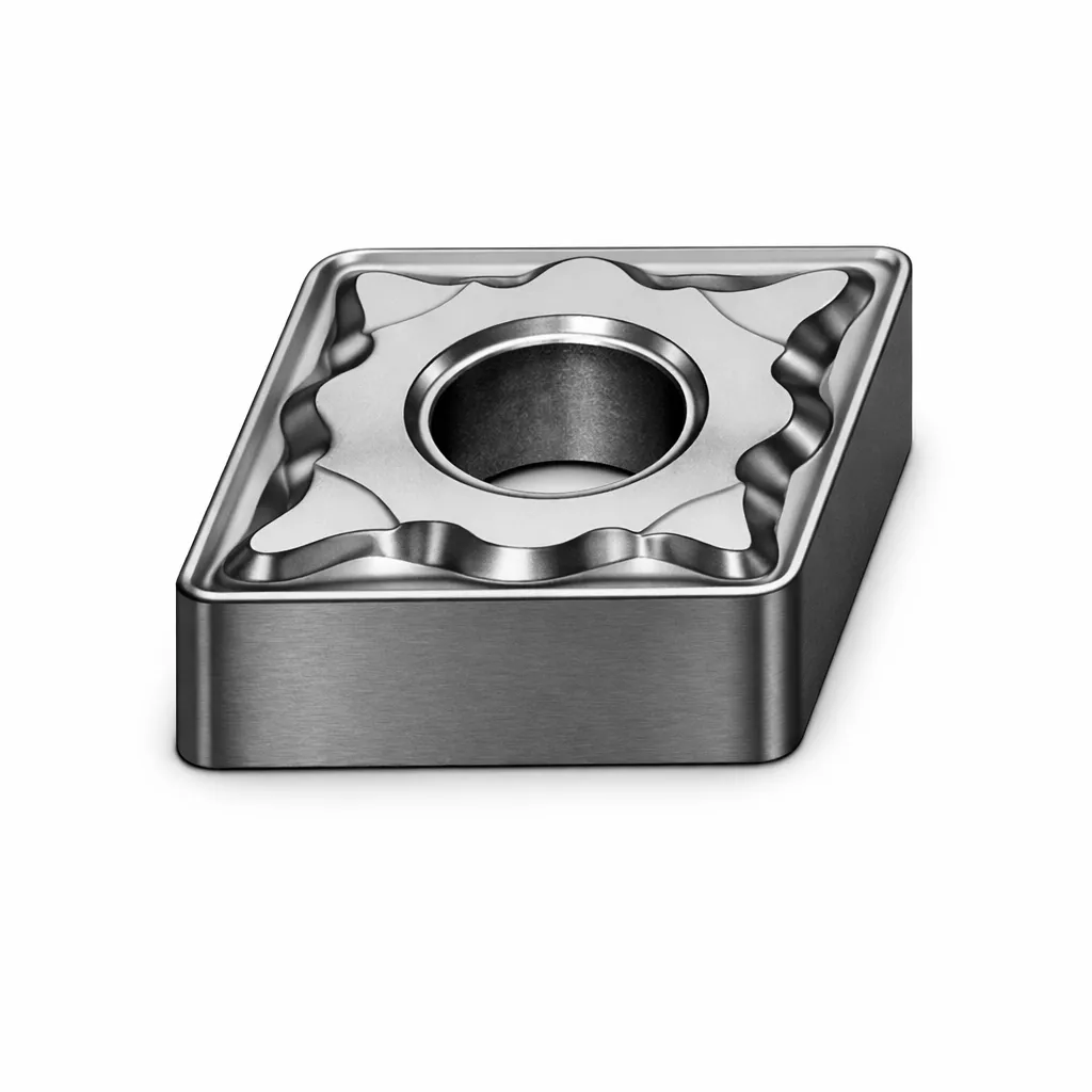 Wendeschneidplatte CNMG120404-WGF YBC152 von ZCC Cutting Tools mit negativem Schneidenwinkel und HC-Beschichtung