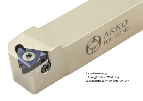 Akko-Gewindedrehhalter außen für 16 EL
links, Schaft 32 x 32 mm