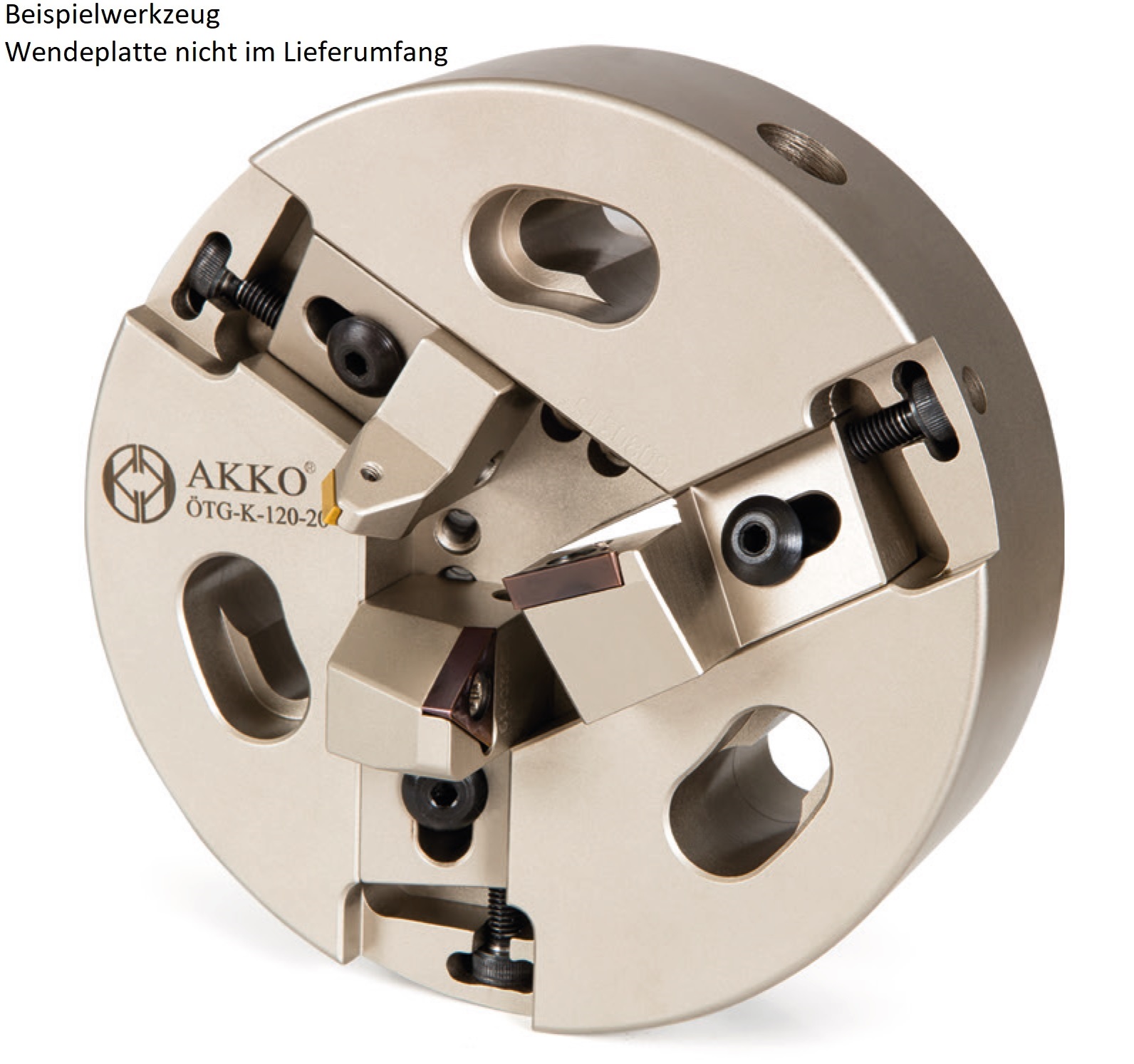 AKKO-Rohrenden-Anfaswerkzeug Dmax 27-52 mm, Dmin 18-36 mm, kompatibel mit ISO-Wendeplatte TC.. 1102.. und TC.. 16T3.. 
