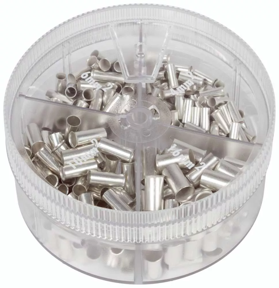 Sortimentsbox 3 mit unisolierten Aderendhülsen 4 - 16 mm²