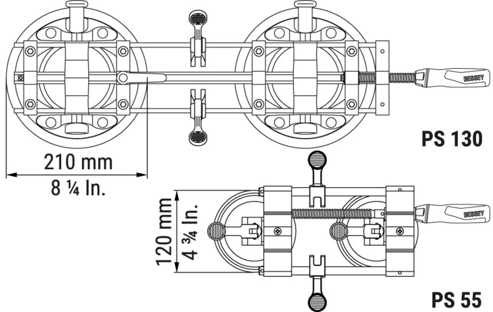 Plattenspanner PS130, groß und stark