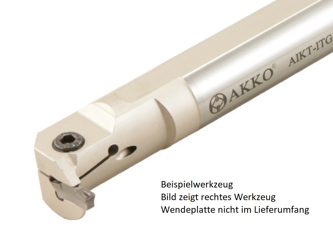 AKKO-Innen-Stechhalter, kompatibel mit Iscar-Stechplatte TGM.-3
Schaft-ø 16, mit Innenkühlung, links