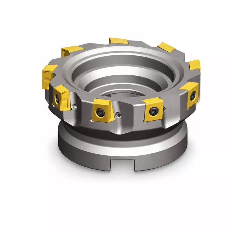 Eckfräser Ø 100 mm mit 13 Schneiden, Breite 32 mm, LN12, Krümmung 90°