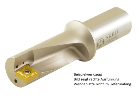 AKKO-Multifunktionswerkzeug ø 20 mm, kompatibel mit Ceratizit, Iscar, Taegutec, Korloy XC..10T304
links, Nutzlänge 2,25 x D