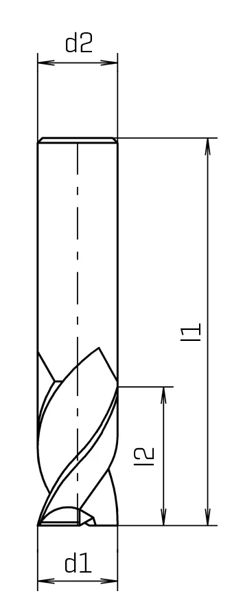 VHM-Schaftfräser K Z=3 3,0