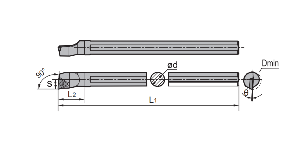 ZCC-CT ISO VHM-Klemmdrehhalter STFPR/L Kr: 90° Platte TP**