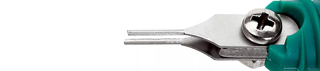Entriegelungswerkzeug für Flachstecker 19719-05 PI mit Doppelklinge 0,5 x 0,9 mm, Einstellmaß 2,0 mm