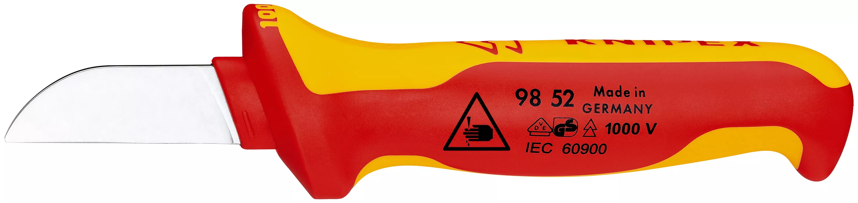 KNIPEX 98 52 Kabelmesser isolierender Mehrkomponenten-Griff, VDE-geprüft 190 mm