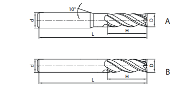 Schaftfräser VPM-4E