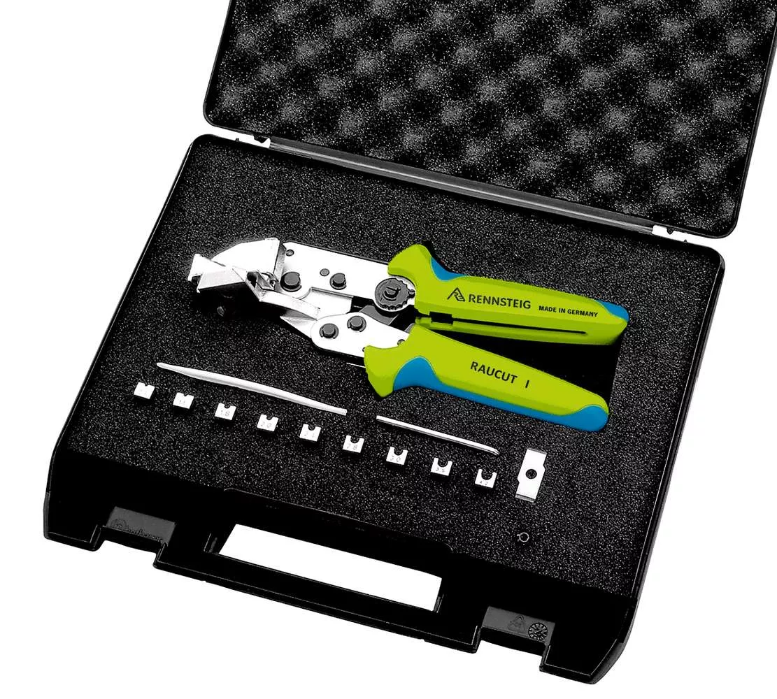 RAUCUT I im Kunststoffkoffer mit Bündeladerführung 1,8 / 2,0 / 2,4 / 2,8 / 3,0 / 3,5 / 4,2 mm