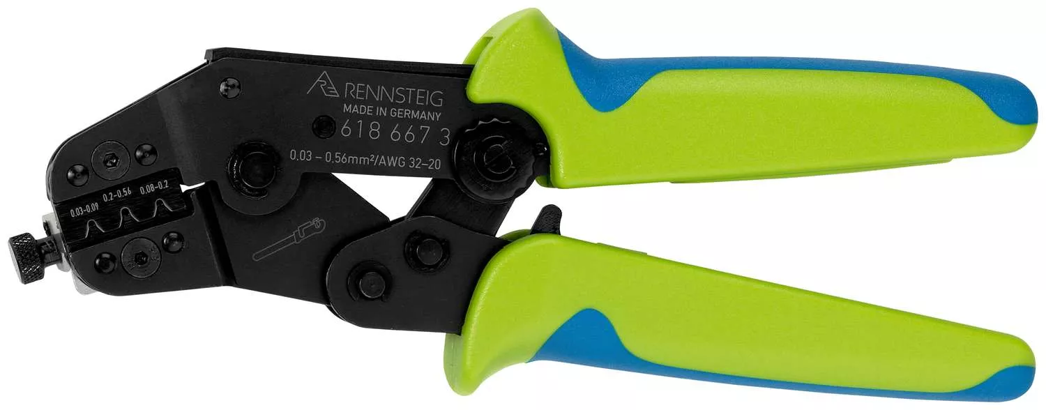 Crimpzange PEW 8 für D-Sub-Stecker 0,03 - 0,56 mm², mit Kontaktaufnahme