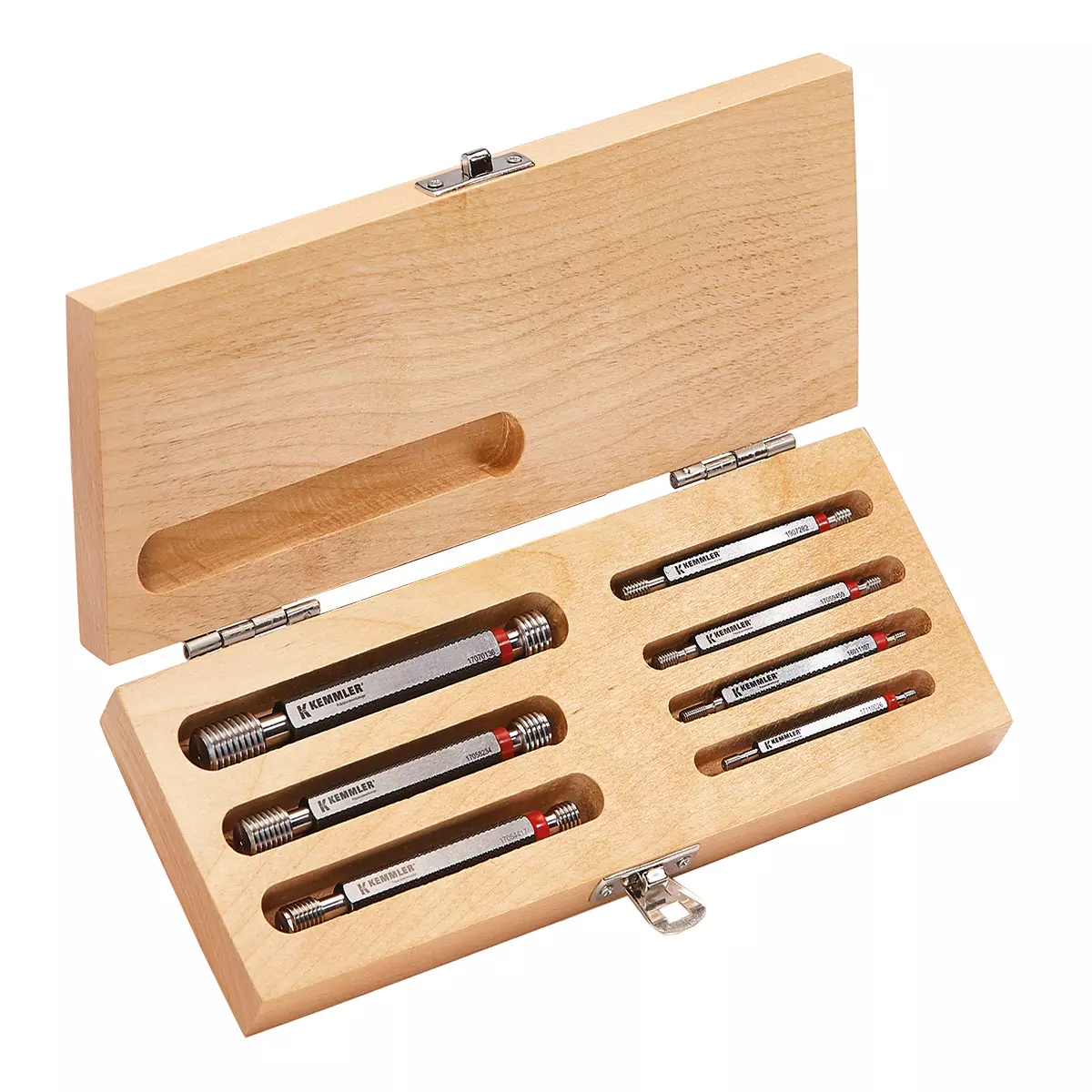 Gewinde-Grenzlehrdorne | M3-M12 | DIN 13 | Satz | im Holzkasten