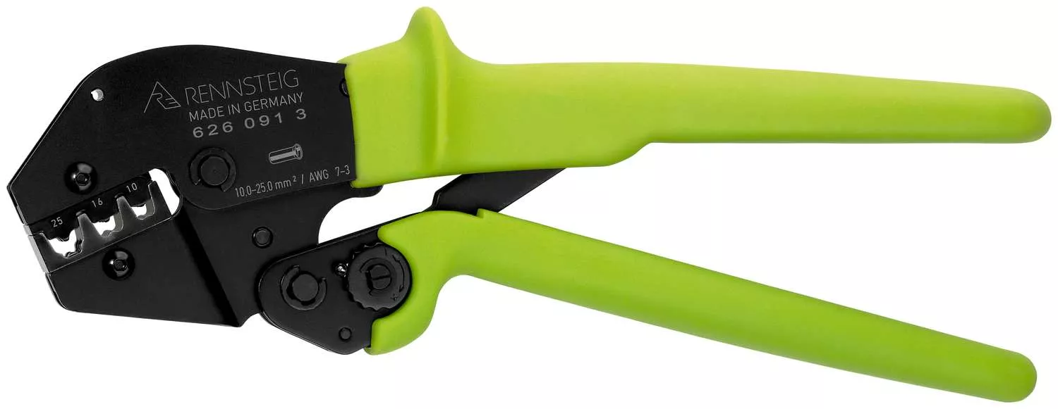 Crimpzange PEW 16 für isolierte und nicht isolierte Aderendhülsen 10,0 / 16,0 / 25,0 mm²