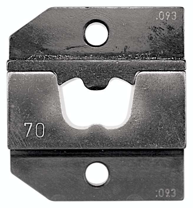 Crimpeinsatz für große Aderendhülsen 70 mm² Crimpeinsatz für große Aderendhülsen 70 mm²