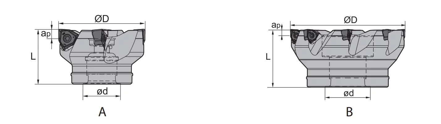 Planfräser FMP12 Kr: 90° 