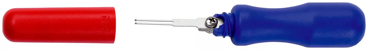 Entriegelungswerkzeug für Flachstecker 19832-06 E mit Einzelklinge 0,6 x 1,2 mm