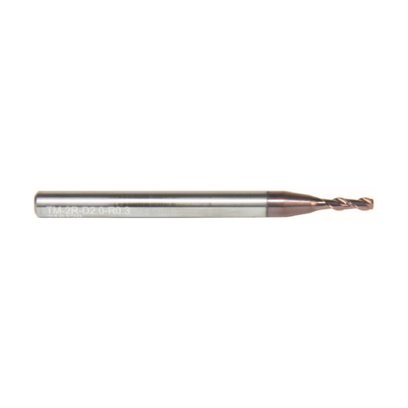 ZCC Cutting Tools Titan-Fräser TM-2R-D2.0R0.30 KMS405 mit 2 Schneiden und 0.3 mm Radius