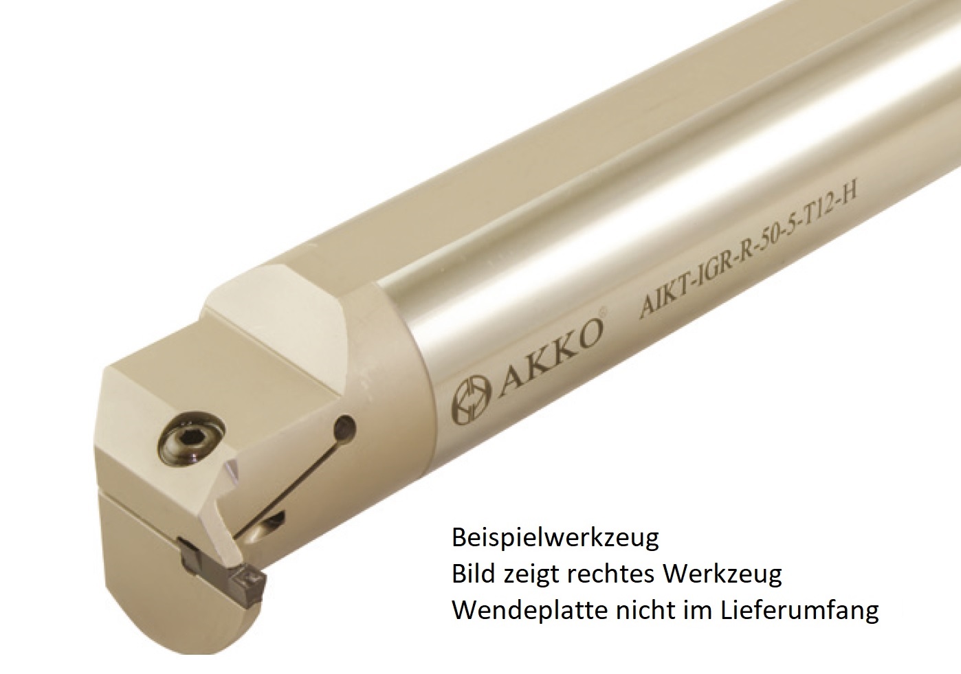 AKKO-Innen-Stechhalter, kompatibel mit Iscar-Stechplatte DGN / GRP-4
Schaft-ø 32, mit Innenkühlung, links