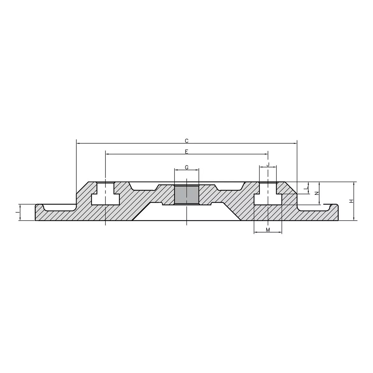 Drehplatte für Maschinenschraubstock ATW-675 / ATW689