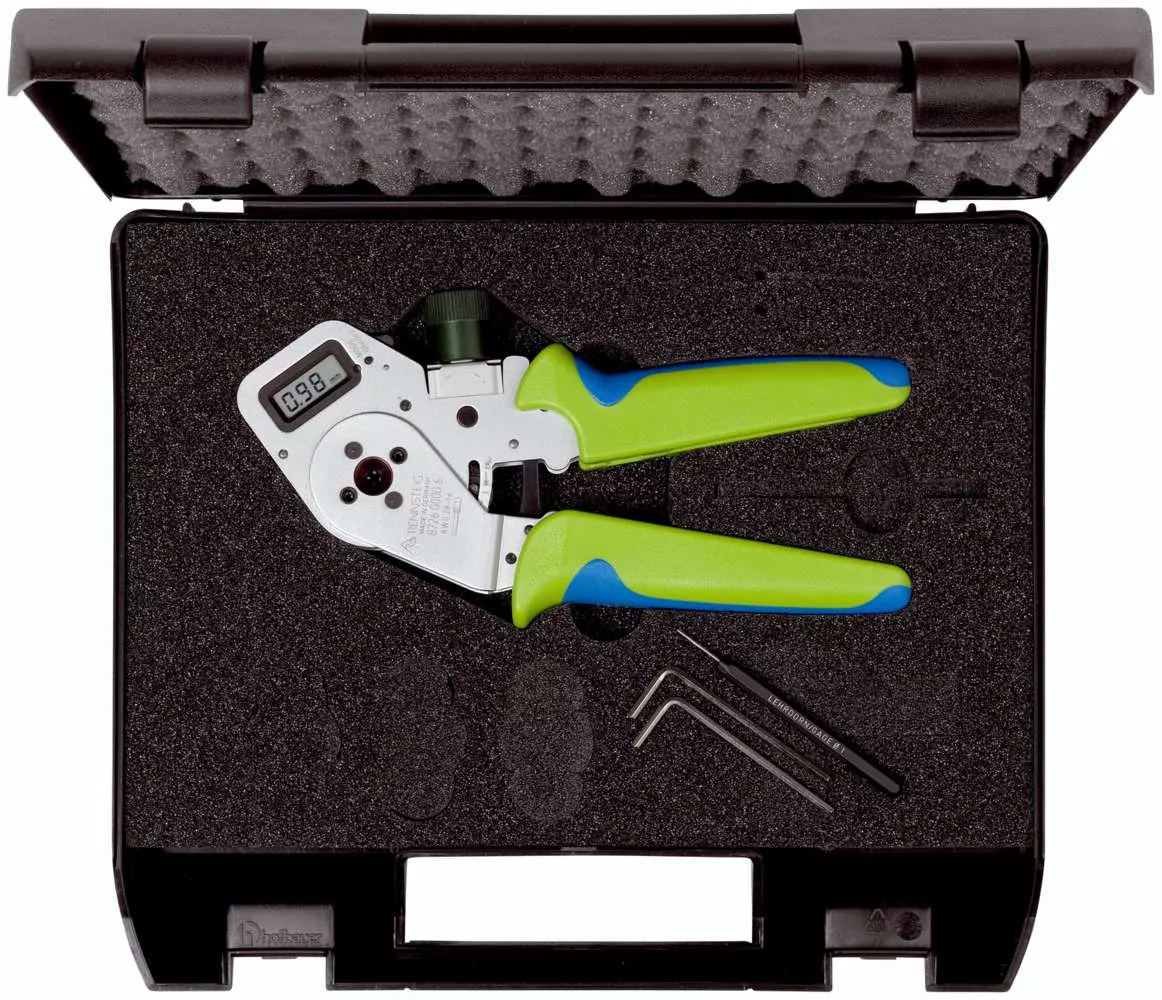 Vierdornzange DigiCrimp® für Luftfahrt-Kontakte 0,08 - 2,5 mm² / AWG 28 - 16
