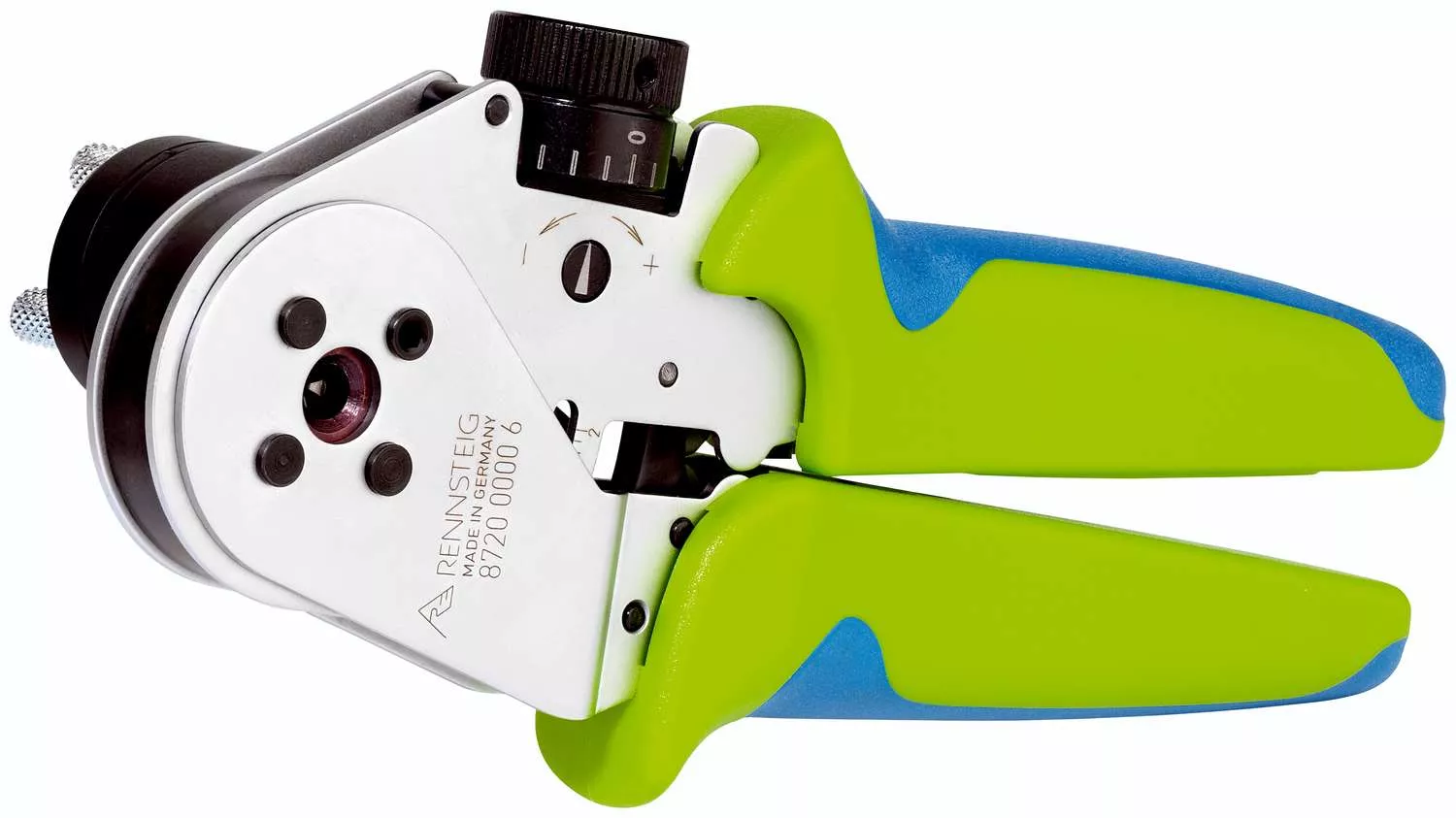 Vierdorncrimpzange PEW 8.72 für POF Ø 2,2 mm, Kontaktaufnahme für Harting-Kontakte z.B. Han D, Han E